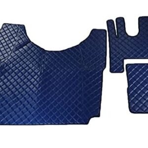Kram-Truck - Steppmatten, Kompatibel mit Renault Gama T, LKW-Fußmatten, Vollboden, Tunnel, langlebig und praktisch, auffälliges Design, Marineblau - Image 1