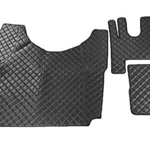 Kram-Truck - Steppmatten, Kompatibel mit Renault Gama T, LKW-Fußmatten, Vollboden, Tunnel, langlebig und praktisch, effektvolles Design, Graphit - Image 1